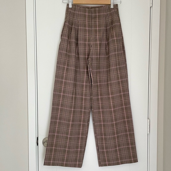 Plaid Trouser Pants - Picture 1 of 6